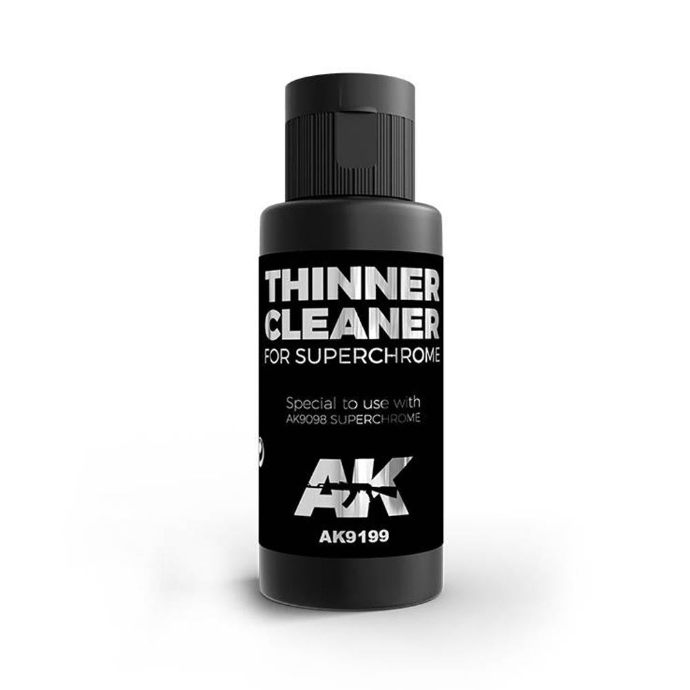 AK Interactive 9199 Super Chrome (AK9198) Thinner 60ml Bottle