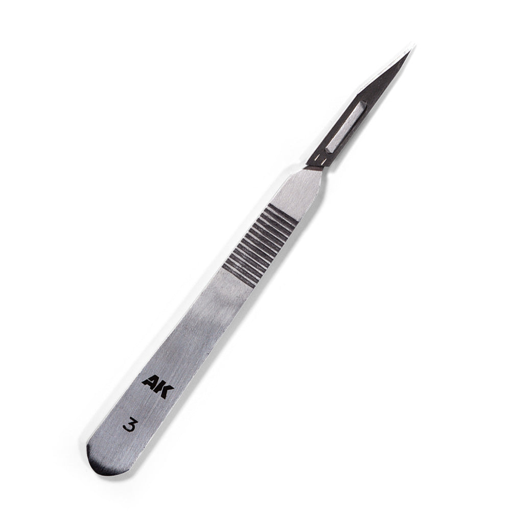 AK Interactive 9545 Standard Modelling Stainless Steel Scalpel Handle w/1 Blade