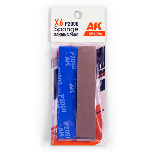 AK Interactive 9554 Sanding Sponges P2000 6pcs