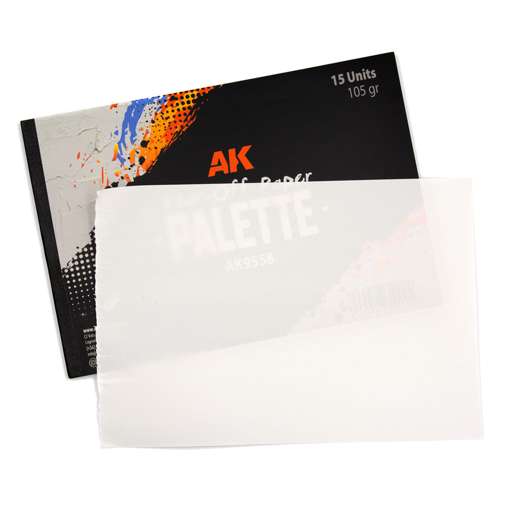 AK Interactive Tear-Off Paper Palette 15 Sheets AK9558