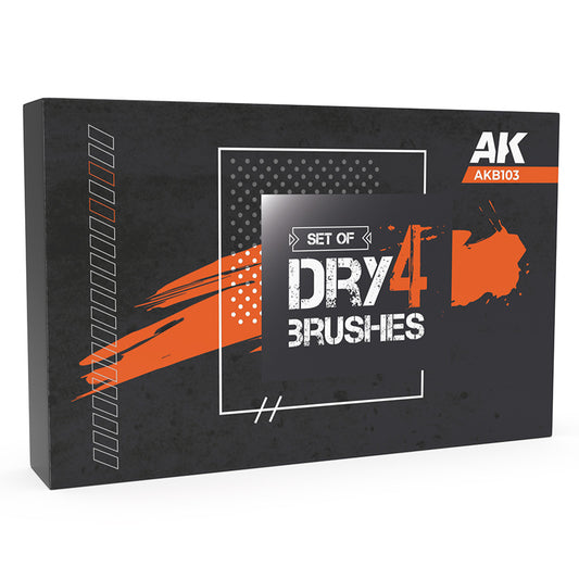 AK Interactive Dry Brushes Set (4x) AKB103