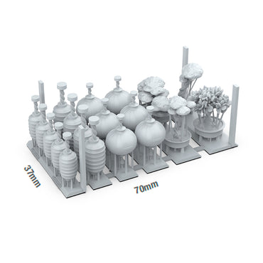 AK Interactive Japanese Lamps & Bonsai Basing Bits AKBIT0030