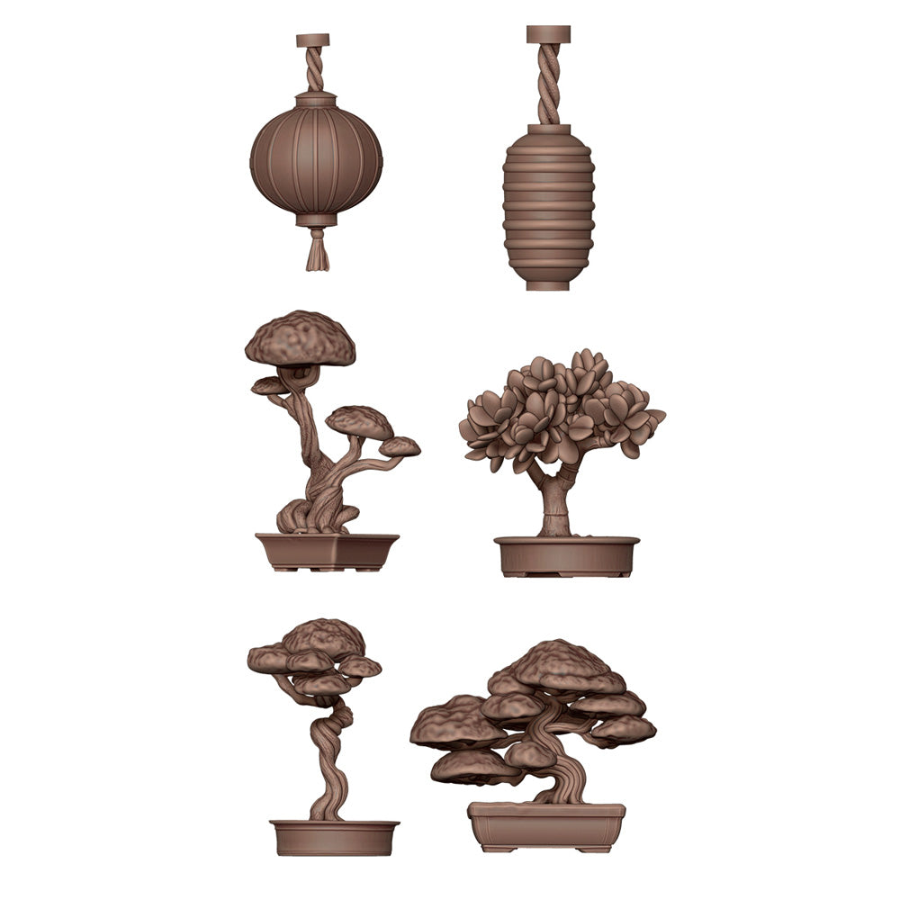 AK Interactive Japanese Lamps & Bonsai Basing Bits AKBIT0030