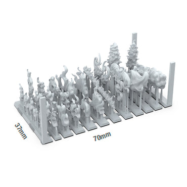 AK Interactive Flame Spell Basing Bits AKBIT0032