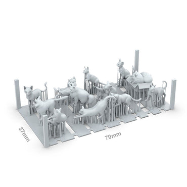 AK Interactive Cats Diorama & Basing Bits - 12 pieces BIT0048