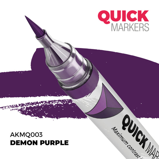 AK Interactive Quick Markers Demon Purple Acrylic Paint Marker AKMQ003