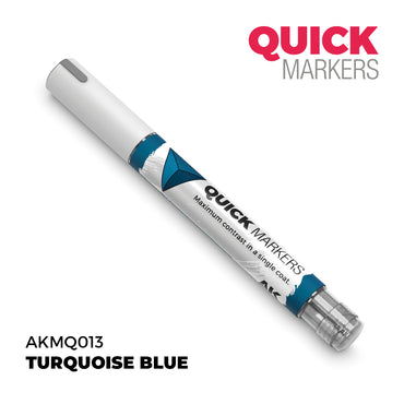 AK Interactive Quick Markers Turquoise Blue Acrylic Paint Marker AKMQ013