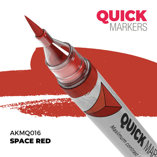 AK Interactive Quick Markers Space Red Acrylic Paint Marker AKMQ016