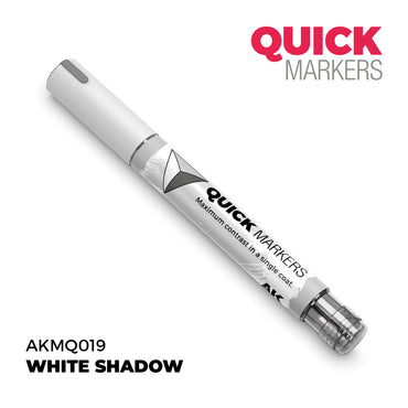 AK Interactive Quick Markers White Shadow Acrylic Paint Marker AKMQ019