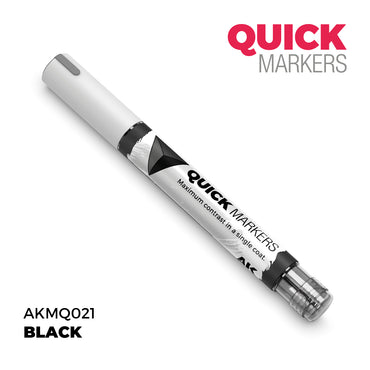 AK Interactive Quick Markers Black Acrylic Paint Marker AKMQ021