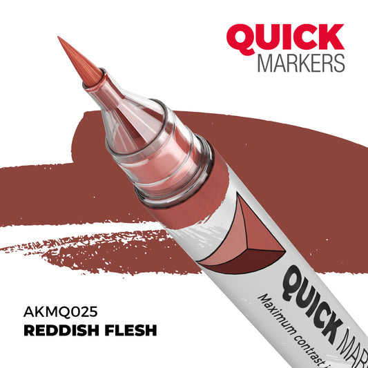 AK Interactive Quick Markers Reddish Flesh Acrylic Paint Marker AKMQ025