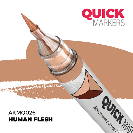AK Interactive Quick Markers Human Flesh Acrylic Paint Marker AKMQ026