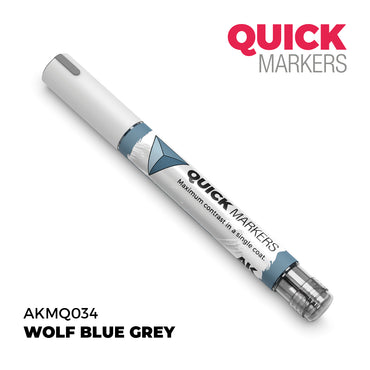 AK Interactive Quick Markers Wolf Blue Grey Acrylic Paint Marker AKMQ034