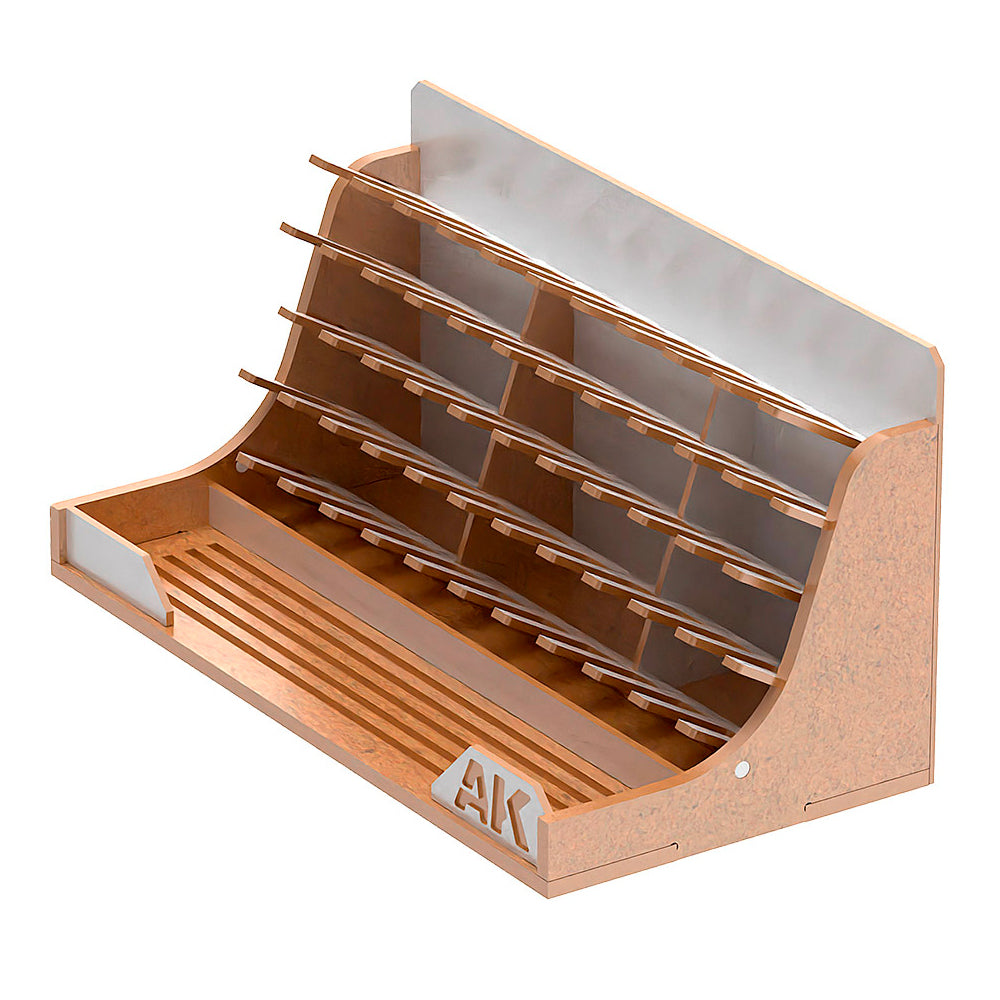 AK Interactive 52x 17ml Paint Bottles Modular Workbench Organizer