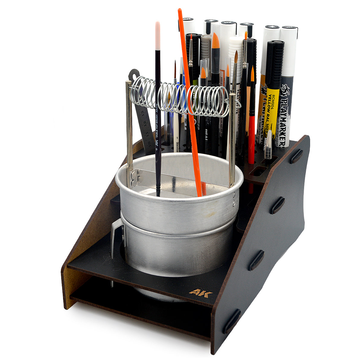 AK Interactive Paint Brush & Cleaner Workbench Organizer AKORGBRUSHES