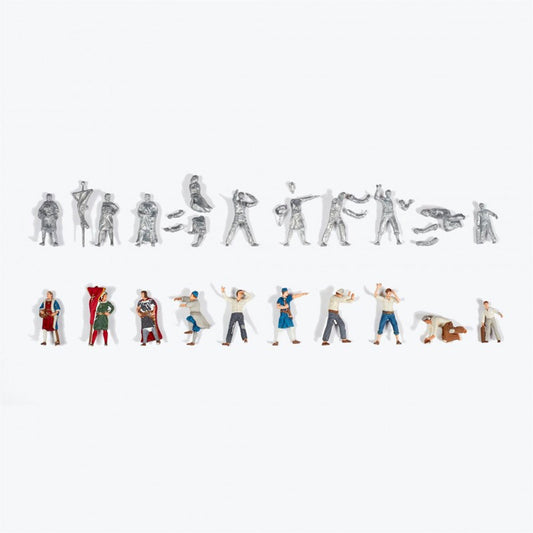 Artesania Latina 22411F 10 Metal Figurines for Galleons 1:65 Model Kit