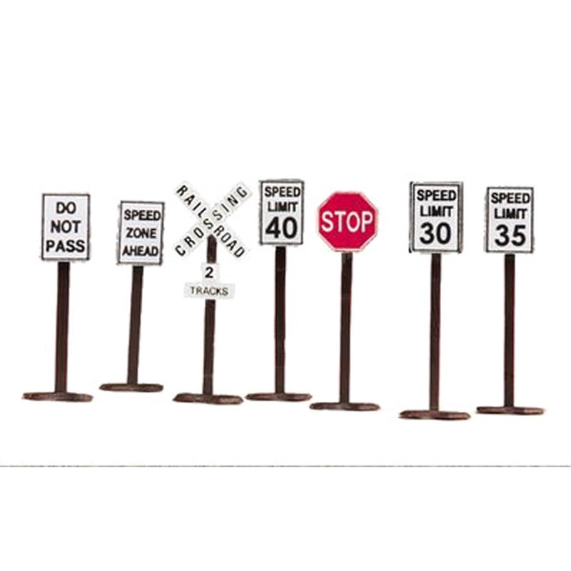 Atlas Road Sign Set 7pcs AL66913 O Gauge
