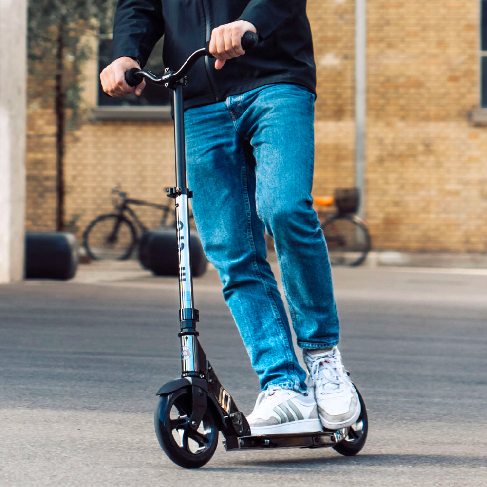 Classic Black Neochrome Micro Scooter with Retro Handles Age 8 to Adult SA0242