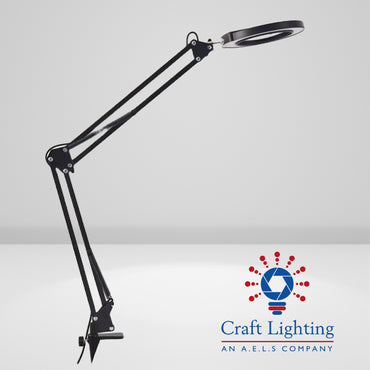 Craft Lighting Sensor Desk Dioptre w/Lamp Head Controls - G-Clamp