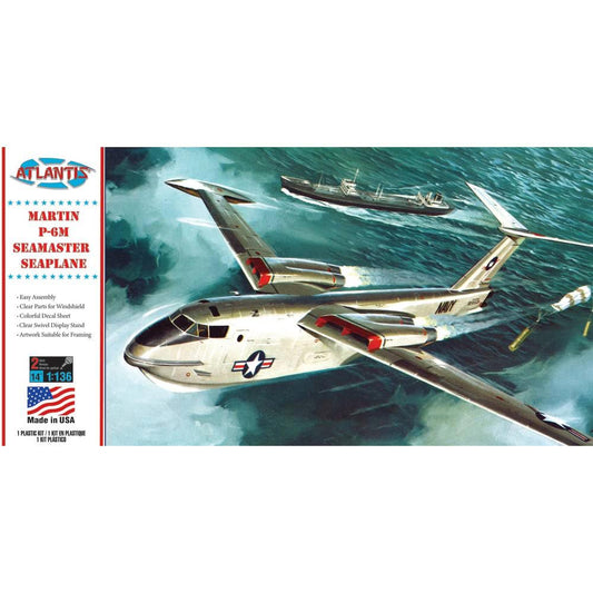 Atlantis Models H244 USN Martin P-6M Seamaster Seaplane 1:136 Plastic Model Kit