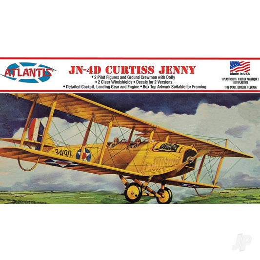 Atlantis Models L534 JN-4D Curtiss Jenny 1:48 Plastic Model Kit