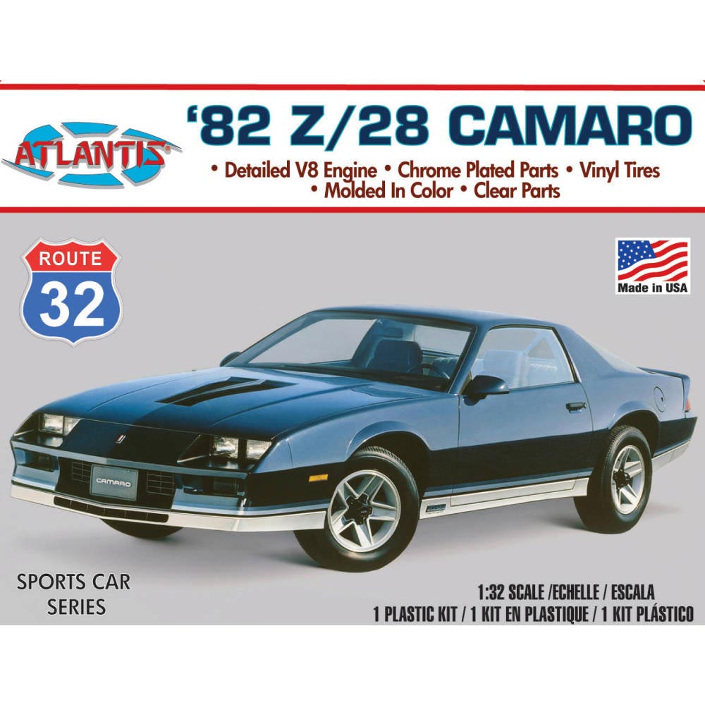 Atlantis Models M2004 1982 Z/28 Camaro 1:32 Plastic Model Kit