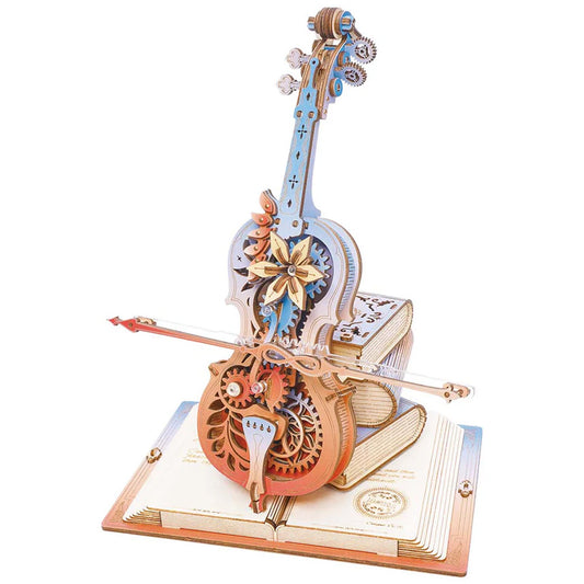 ROKR Symphony of Gorgeous Dreams Mechanical Wooden Model Kit Music Box AMK63M