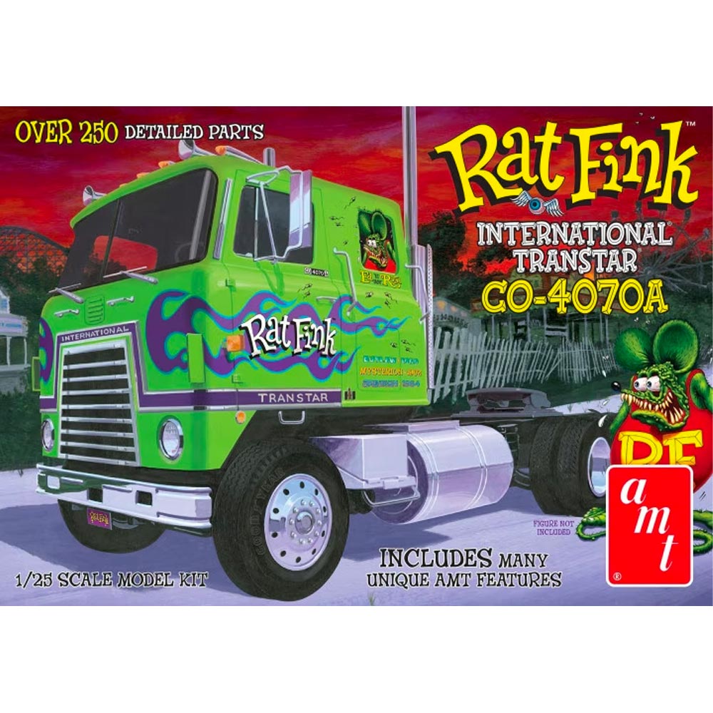 AMT 1291 Rat Fink International Transtar CO-4070A 1:25 Model Kit