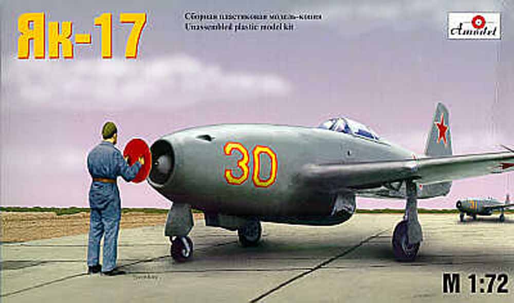 A-Model 7224 Yakolev Yak-17 1:72 Aircraft Model Kit