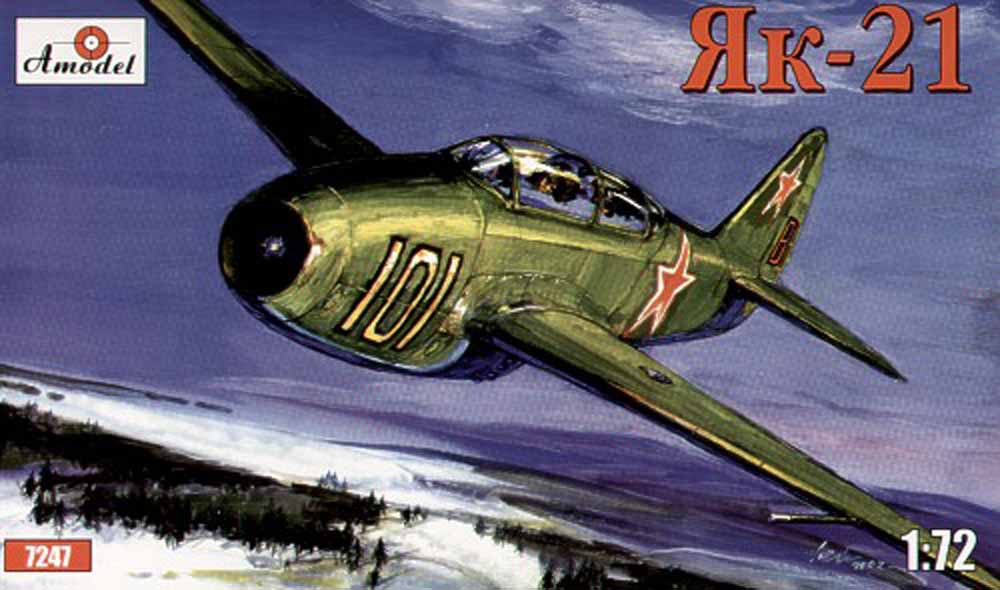 A-Model 7247 Yakovlev Yak-21 1:72 Aircraft Model Kit