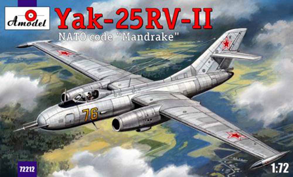 A-Model 72212 Yakovlev Yak-25RV-II 1:72 Aircraft Model Kit