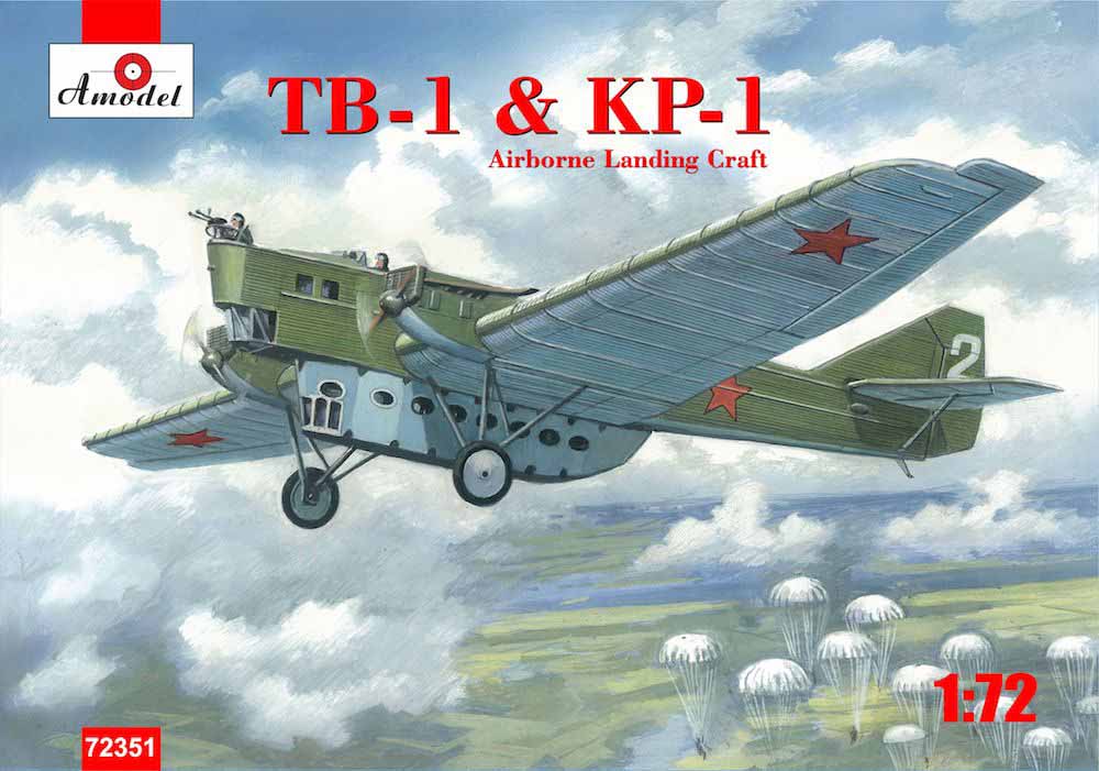A-Model 72351 TB-1 & KP-1 parachute version 1:72 Aircraft Model Kit