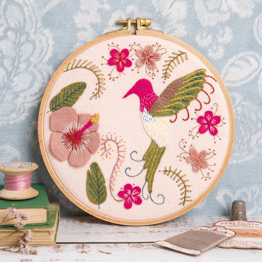 Corinne Lapierre Hummingbird Applique Hoop Craft Kit