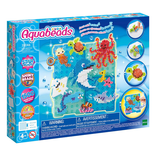 Aquabeads 35046 Ocean Splash Scene 1500 Beads Age 4+