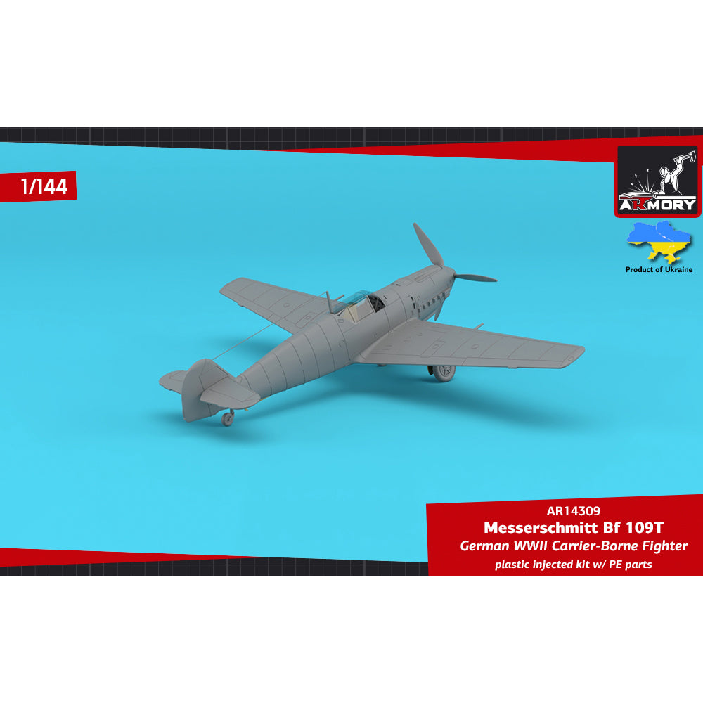 Armory 14309 Messerschmitt Bf 109T "Flugzeugträger Jäger" 1:144 Model Kit