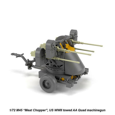 Armory 72239 M45 Quadmount US WWII 4x12.7 M2HB Turret M20 Trailer 1:72 Model Kit