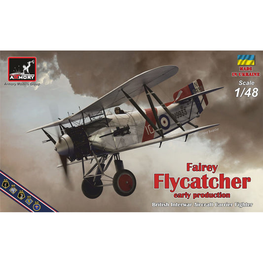 Armory 48001 Fairey Flycatcher British Early w/Jaguar-III Engine 1:48 Model Kit