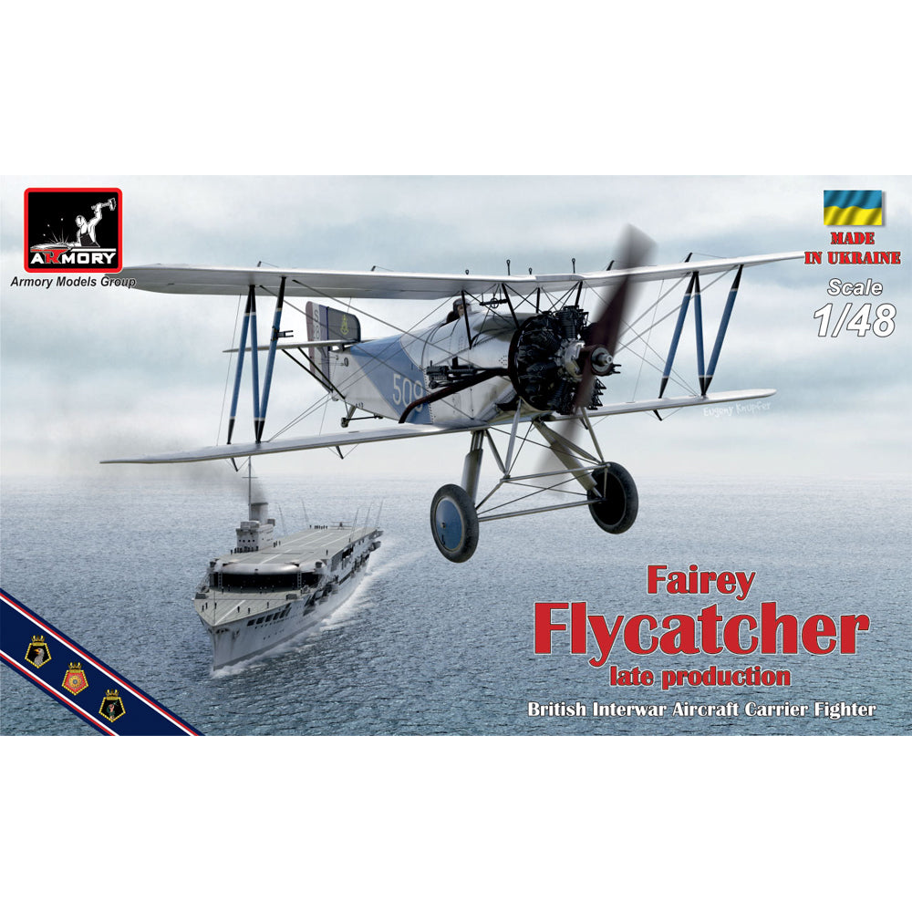 Armory 48002 Fairey Flycatcher British Late w/Jaguar-IV Engine 1:48 Model Kit