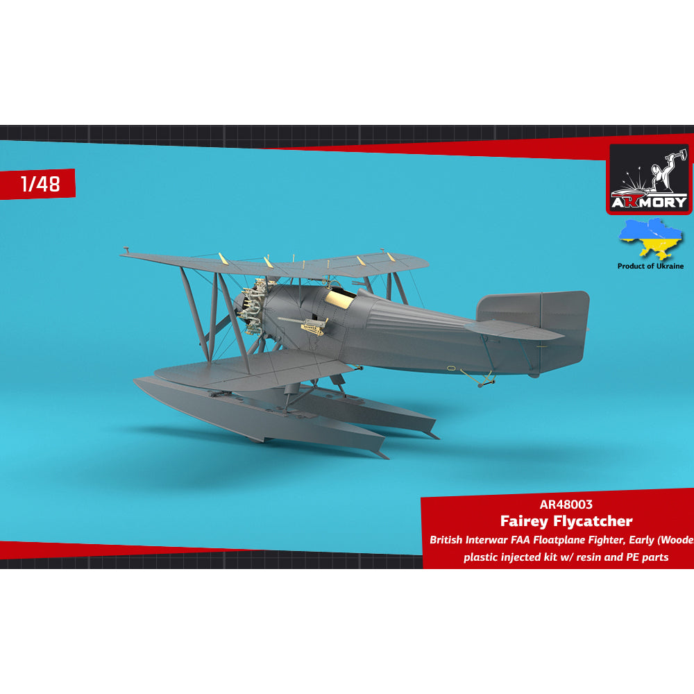 Armory 48003 Fairey Flycatcher FAA Floatplane Early (Wooden) 1:48 Model Kit