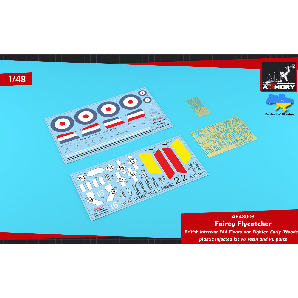 Armory 48003 Fairey Flycatcher FAA Floatplane Early (Wooden) 1:48 Model Kit