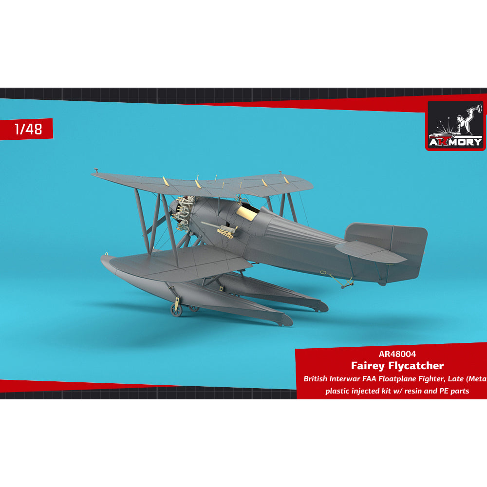Armory 48004 Fairey Flycatcher FAA Floatplane Late (Metal) 1:48 Model Kit