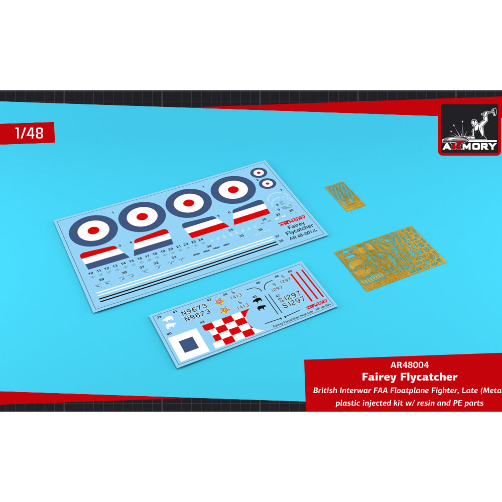 Armory 48004 Fairey Flycatcher FAA Floatplane Late (Metal) 1:48 Model Kit