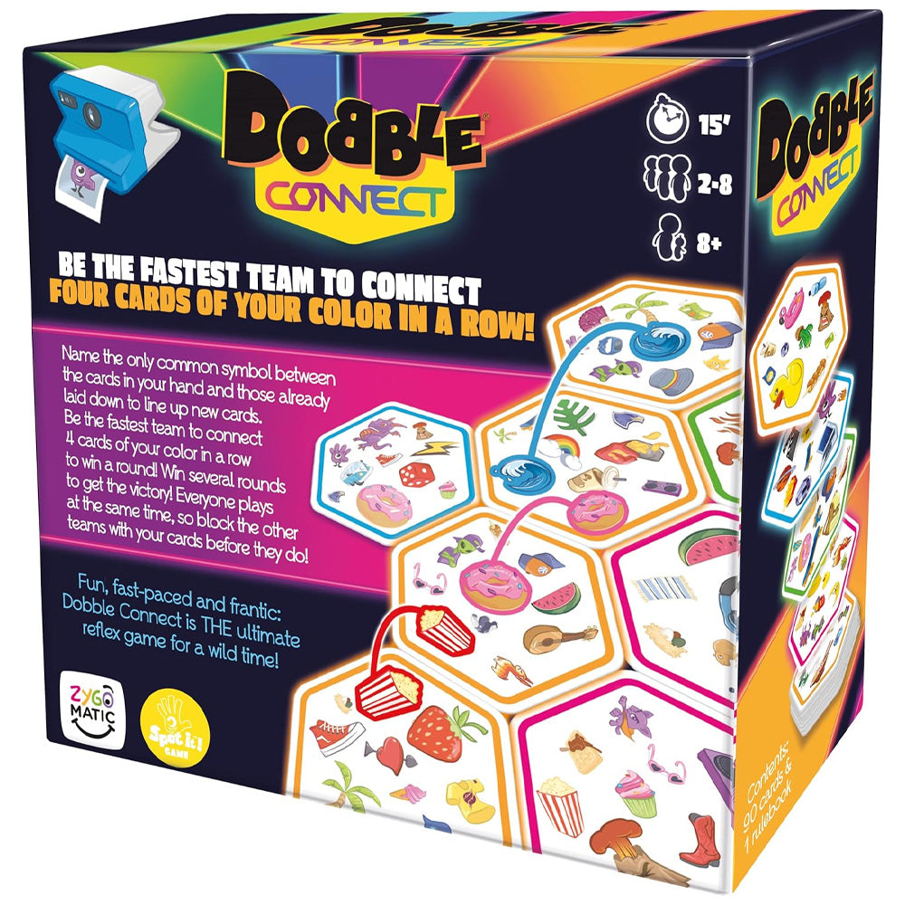 Dobble Connect Card Game 8+ 2-8 Players