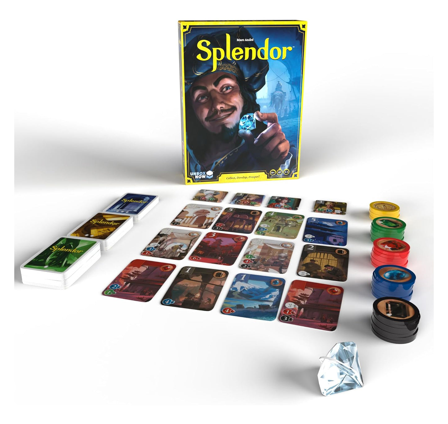 Splendor (2024 Refresh) Board Game - 2-4 Players Age 10+