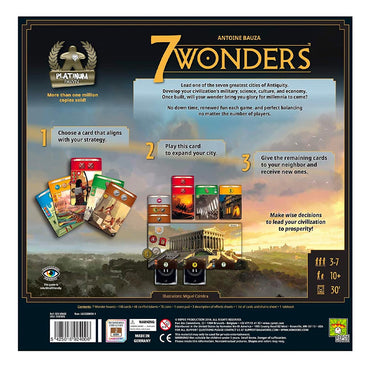 7 Wonders (2nd Edition) - Board Game - Age 10+ - 3-7 Players - 30min