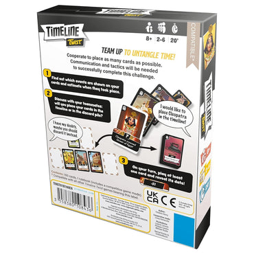 Timeline Twist - Cooperative Card Game Age 8+ 2-6 Players from Zygomatic