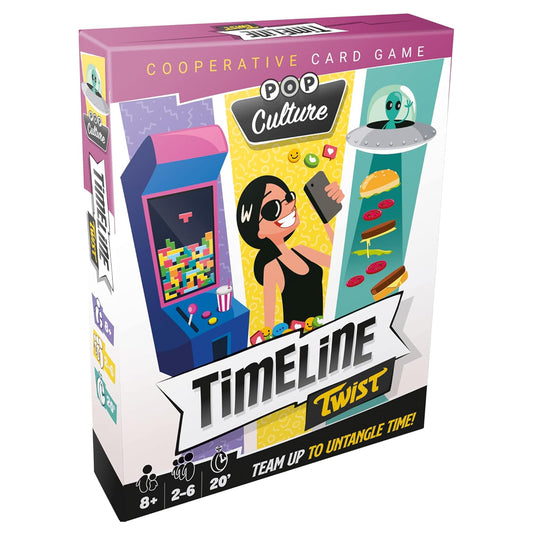 Timeline Twist: Pop Culture - Co-op Card Game Age 8+ 2-6 Players from Zygomatic