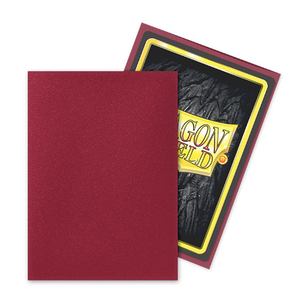 Dragon Shield: Standard Card Sleeves - Blood Red Matte (100pcs)