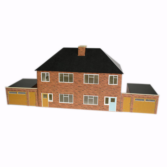 ATD Models 1950s Semi Detached House Card Kit OO Gauge ATD002