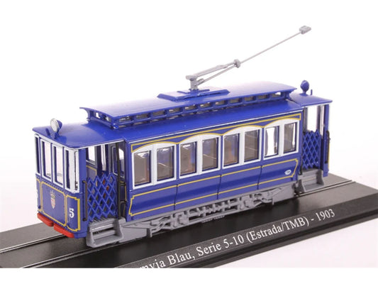 Atlas Barcelona Tram 1903 Tramvia Blau Seri 5-10(Estrada/TMB) 7519014 OO Gauge